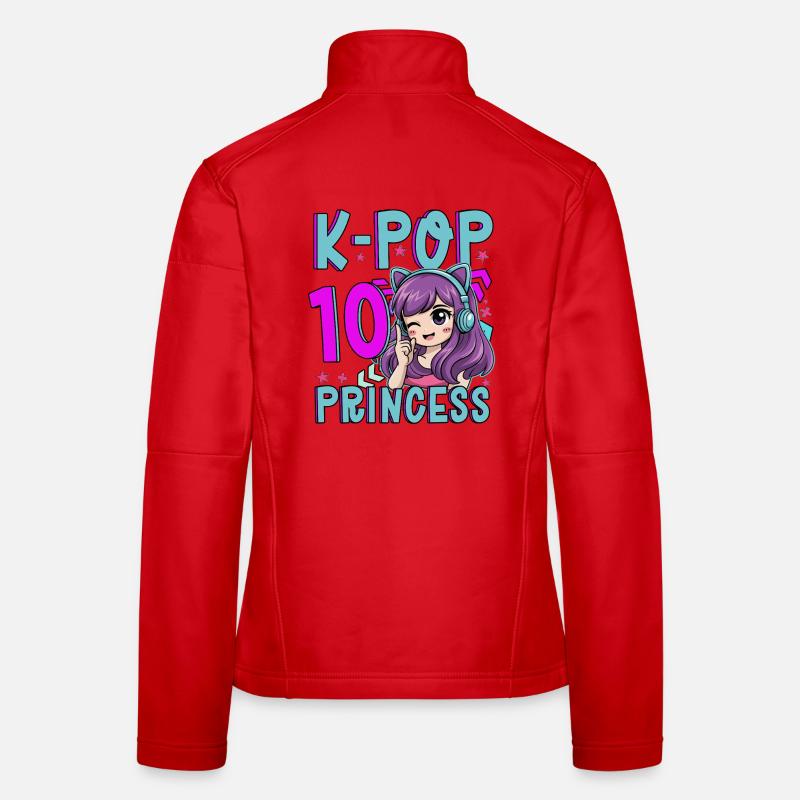Princesse K-Pop Anniversaire de 10 ans Veste en tissu softshell Femme