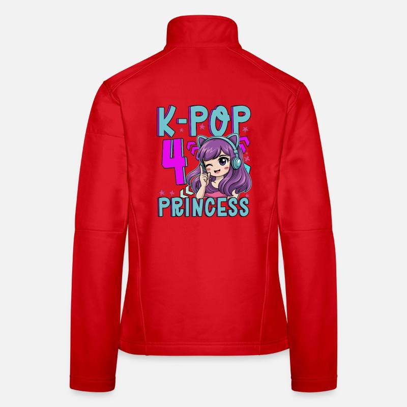 Princesse K-Pop Anniversaire de 4 ans Veste en tissu softshell Femme