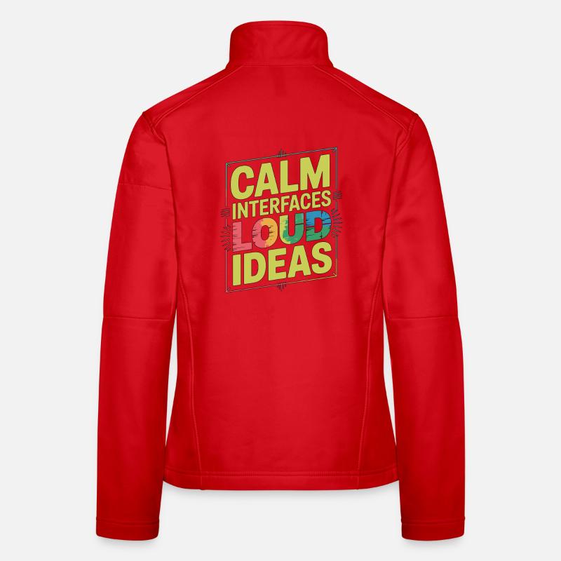 UX/UI Designer Calm Interfaces Loud Web Designer Frauen Softshelljacke
