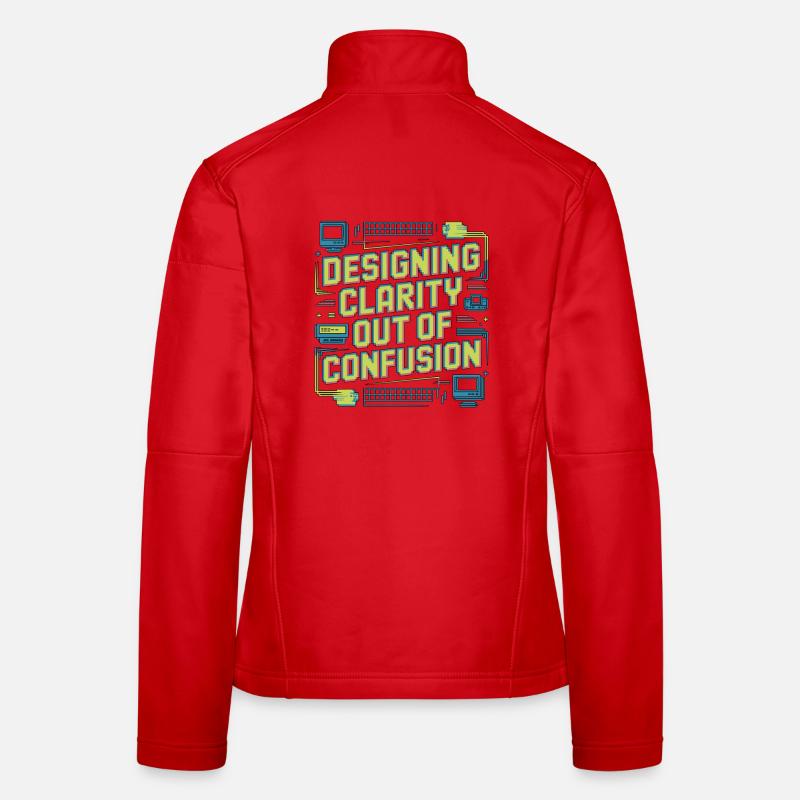 UX/UI Designer Designing Clarity Web Designer Frauen Softshelljacke