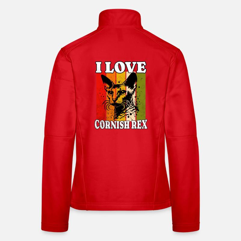 I Love Cornish Rex Frauen Softshelljacke