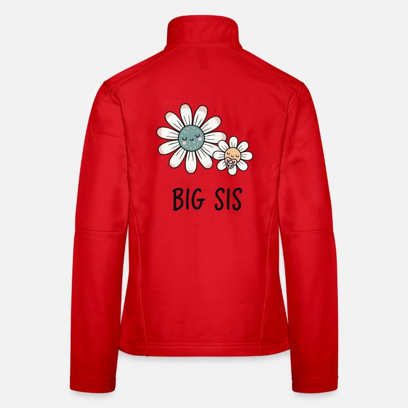 Geschlechter-Enthüllung Babyparty Große Schwester Große Schwester Mutter Frauen Softshelljacke