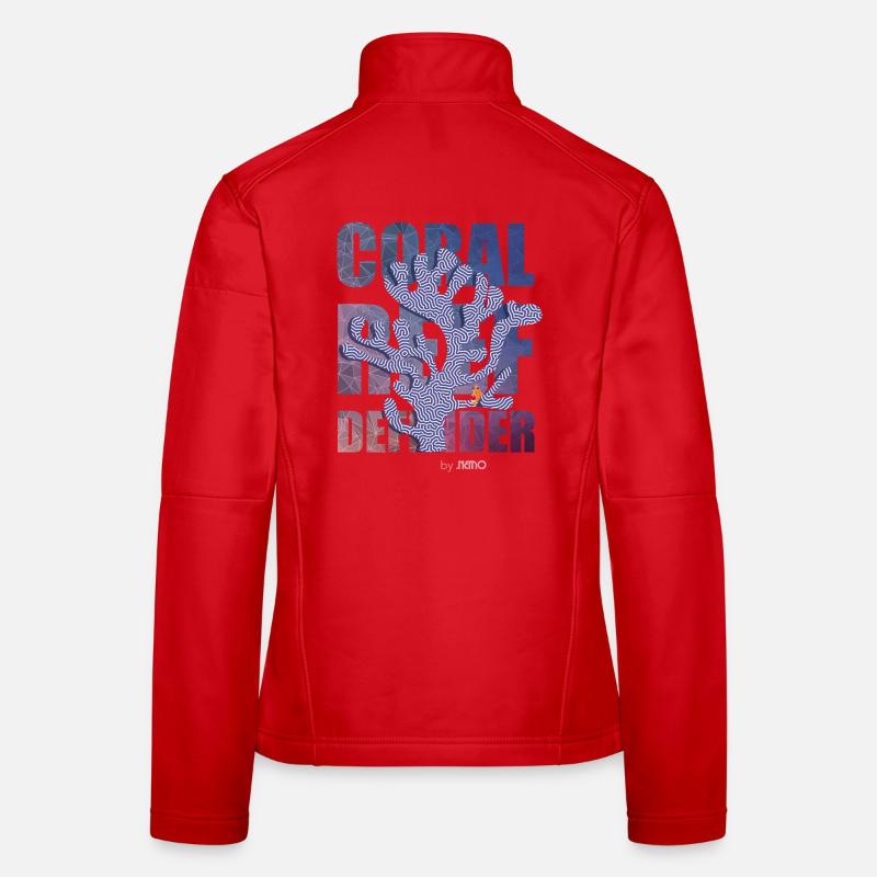 Coral Defender Crew von . NEMO - Frauen Softshelljacke - Rot
