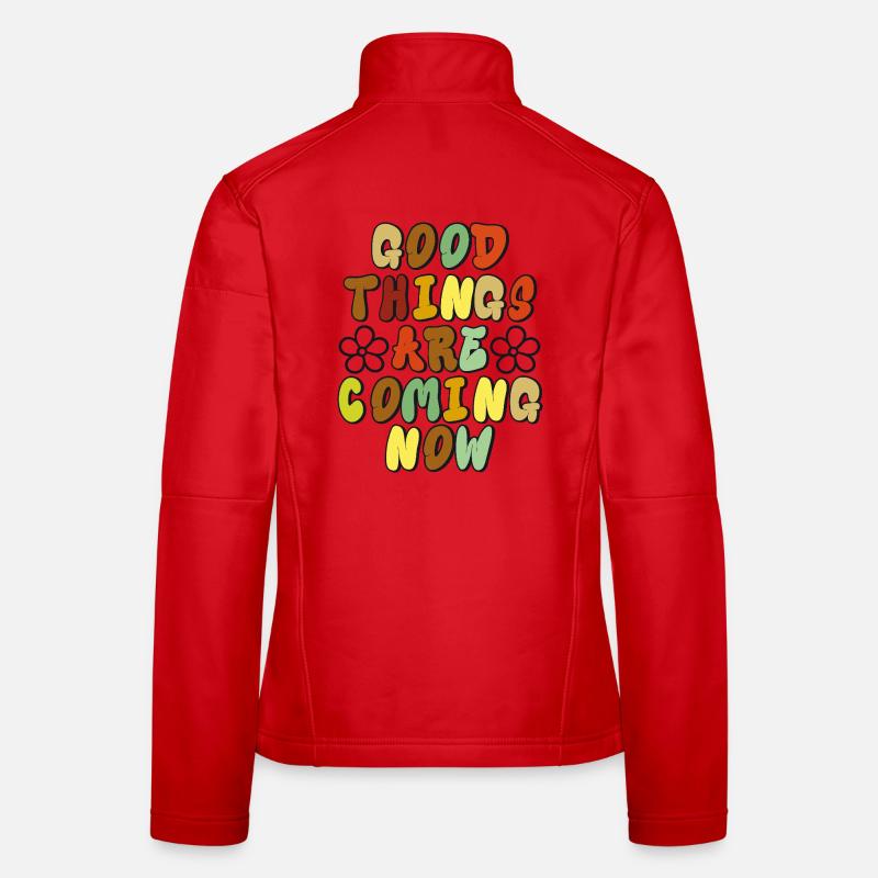 Good Things - Optimistisches Retro-Design Frauen Softshelljacke
