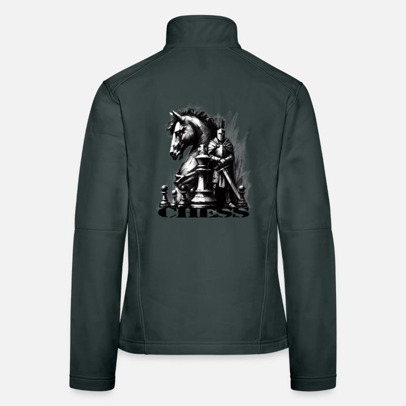 Échecs Veste en tissu softshell Femme
