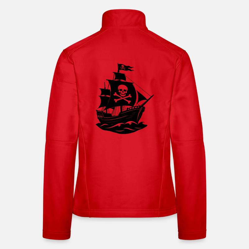 Bateau pirate Veste en tissu softshell Femme