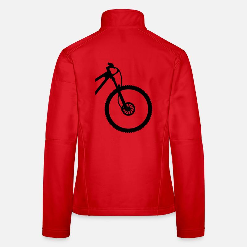 Mountainbike Front Frauen Softshelljacke