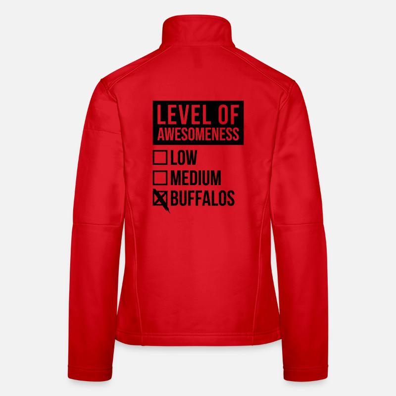 Büffel Büffel Büffel Büffel Frauen Softshelljacke