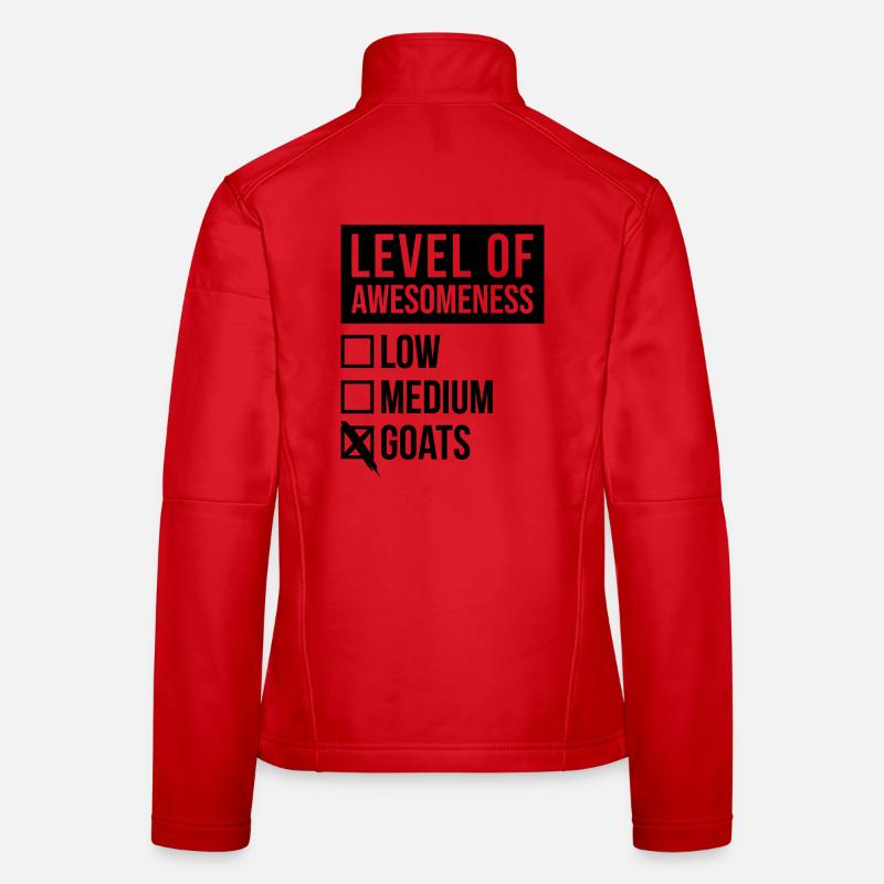 Ziege Frauen Softshelljacke