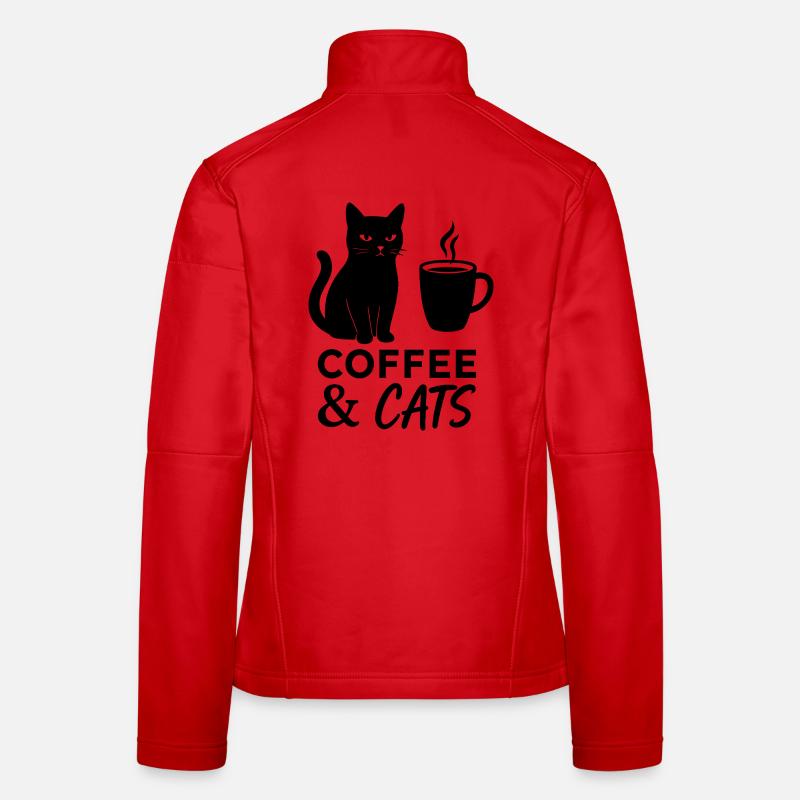 Chat de café Veste en tissu softshell Femme