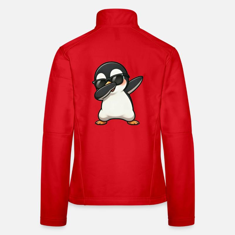 Dabbing Pinguin Frauen Softshelljacke