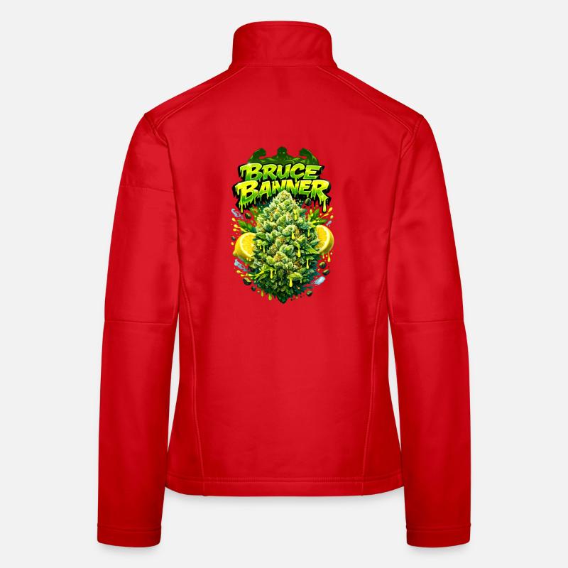 Gravure graffiti BB Strain Veste en tissu softshell Femme