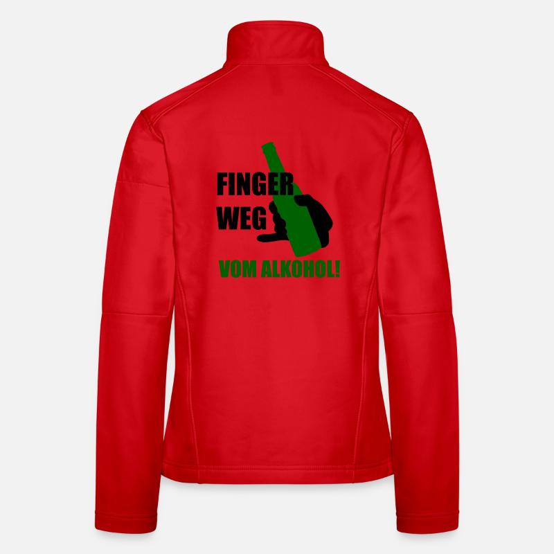 Éloignez-vous de l'alcool Veste en tissu softshell Femme