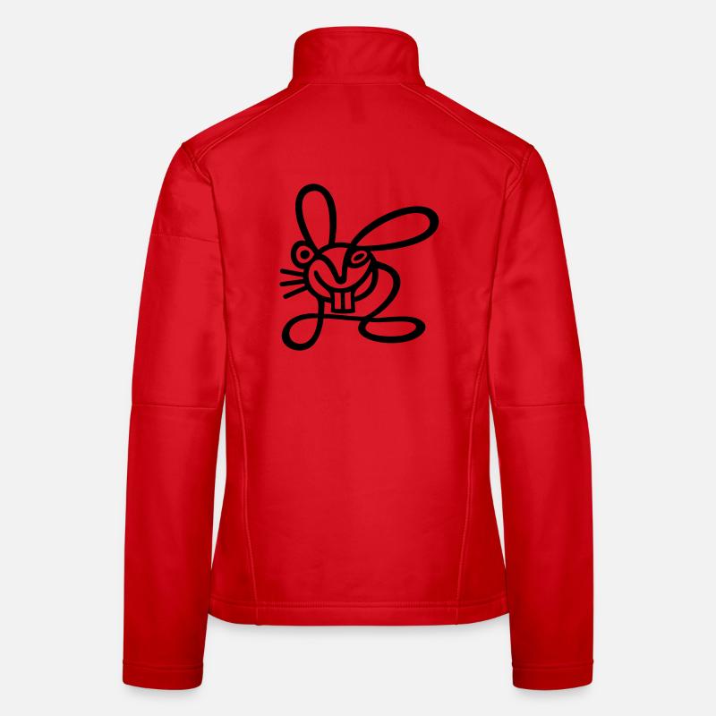 Strichhase Frauen Softshelljacke