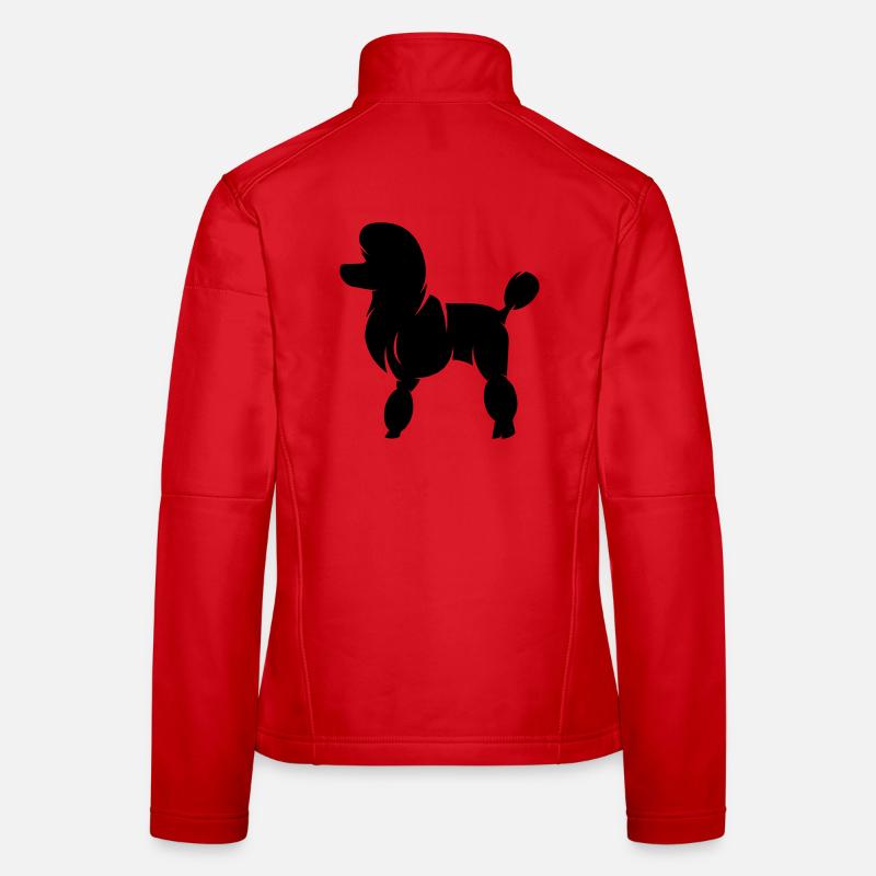 King Poodle Silhouette Women's Softshell Jacket