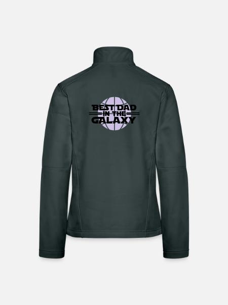 Best dad in the galaxy - Women's Softshell Jacket - red - Back