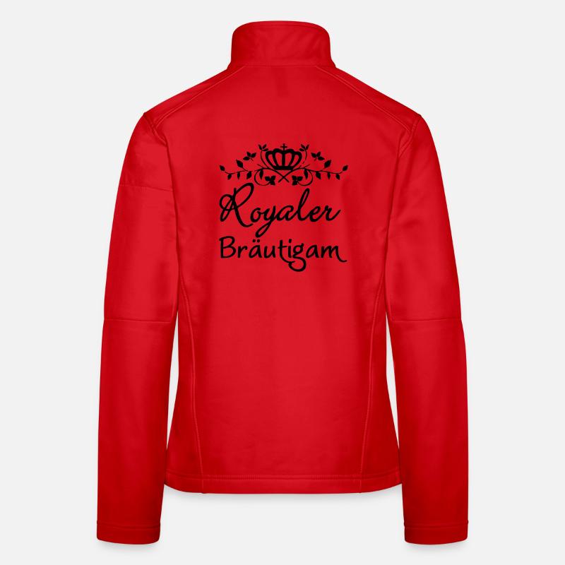 Royaler Bräutigam Geschenk - Frauen Softshelljacke - Rot