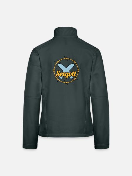 Sexgott | Dildo | Cock - Veste en tissu softshell Femme - rouge - Dos