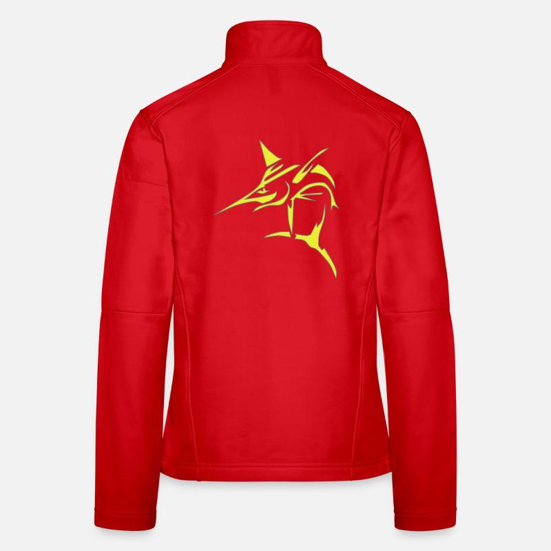 Marlin - Schwertfisch zwei farbig gestaltbar - Women's Softshell Jacket - red