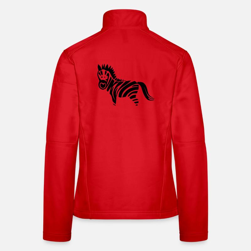 Zebra Veste en tissu softshell Femme