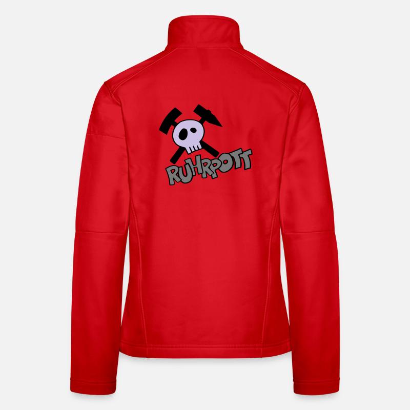 Ruhrpott Pirat - individualisierbar - Frauen Softshelljacke - Rot