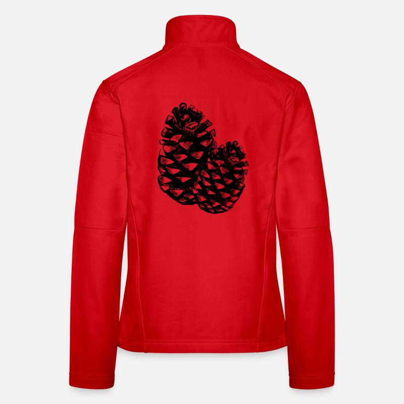Two pine cones Women's Softshell Jacket