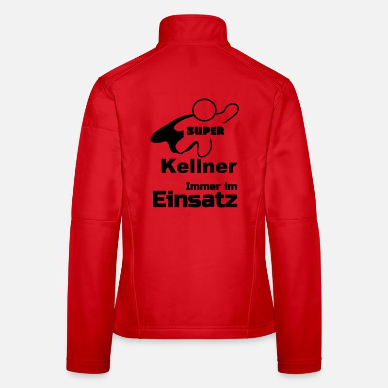 Super Kellner Geschenk - Frauen Softshelljacke - Rot