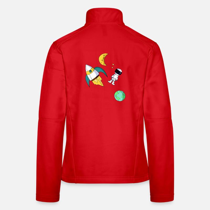 Weltall Frauen Softshelljacke