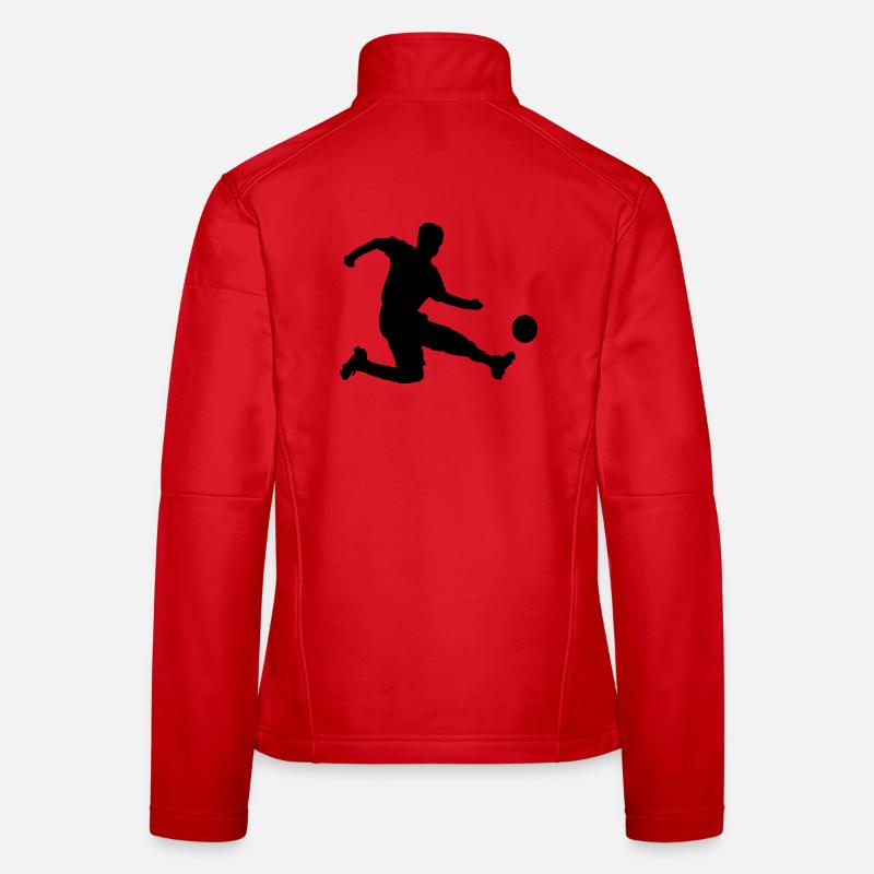 Soccer player Women's Softshell Jacket