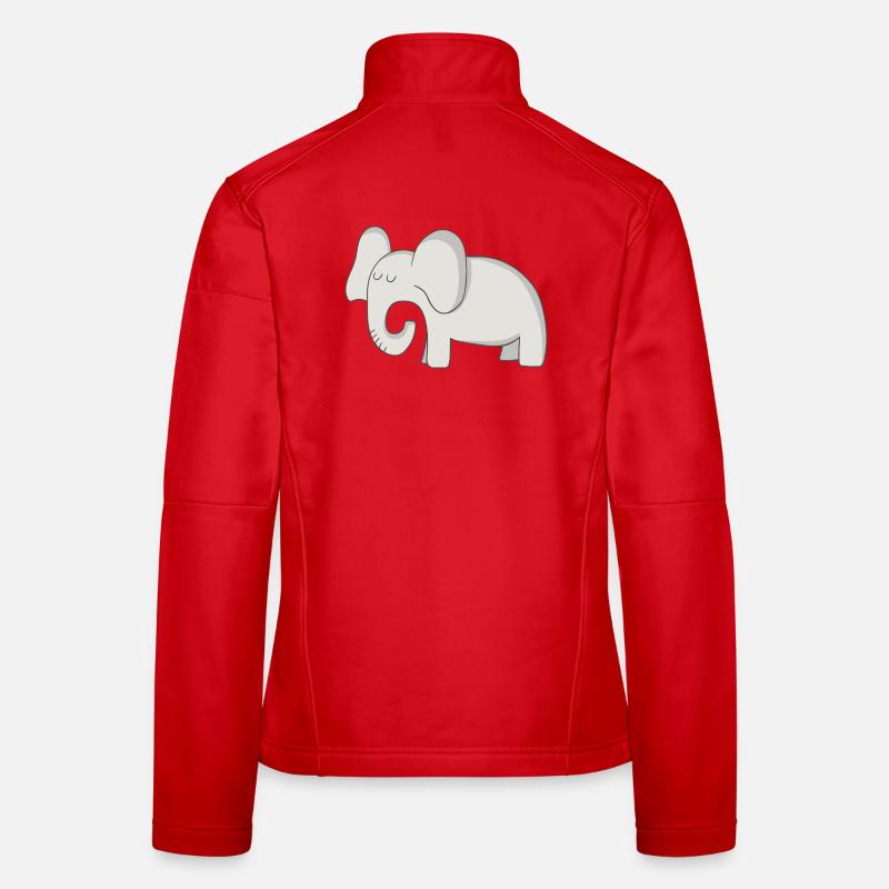 Eléphant Veste en tissu softshell Femme
