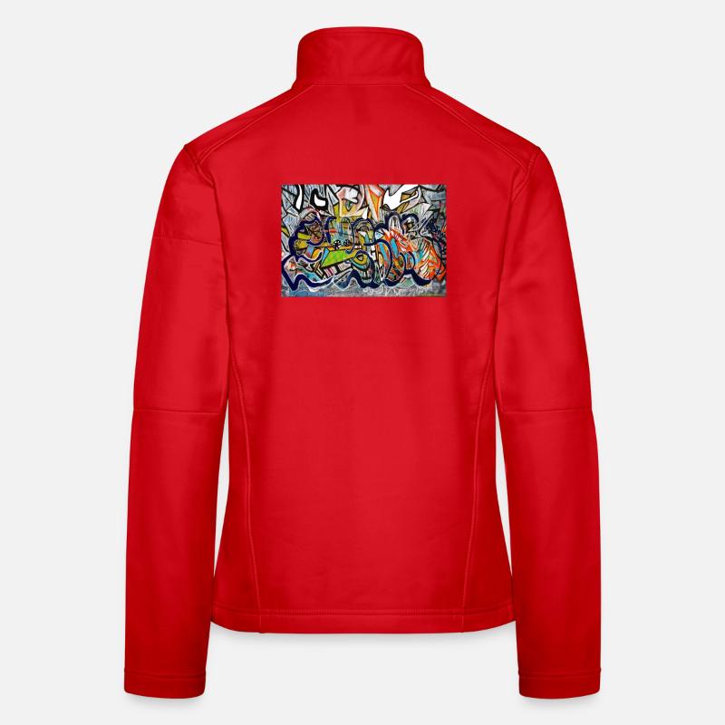graffiti wall - Women's Softshell Jacket - red