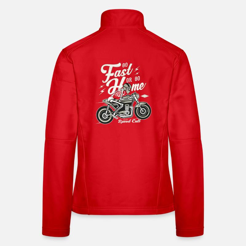 Go Fast Or Go Home - Frauen Softshelljacke - Rot