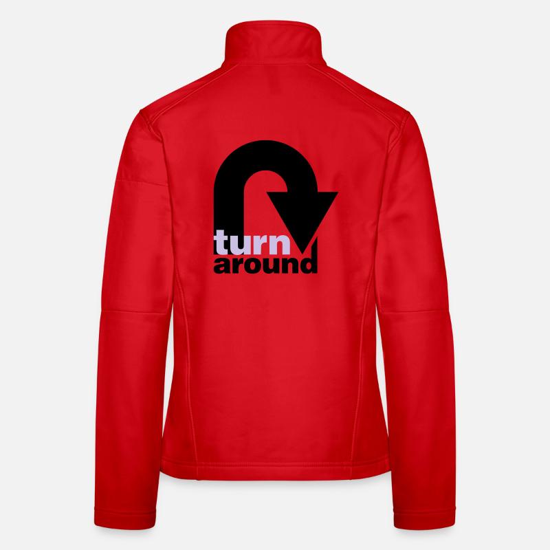 turn around Frauen Softshelljacke