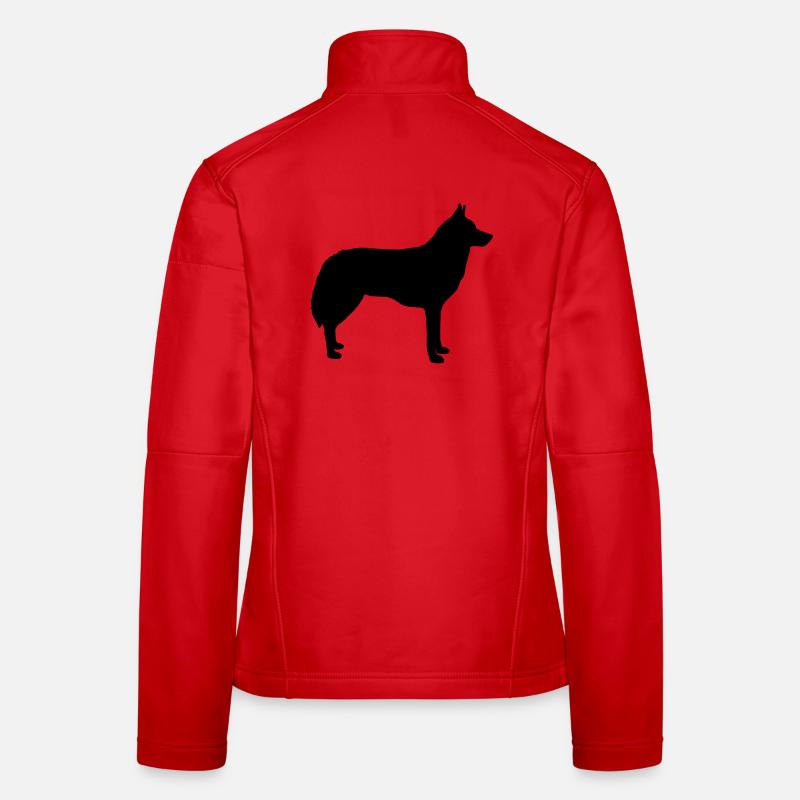 Wolf Silhouette Women's Softshell Jacket