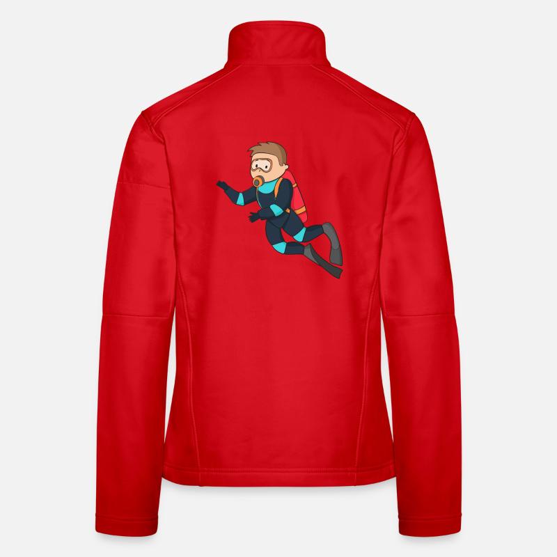 diving Veste en tissu softshell Femme