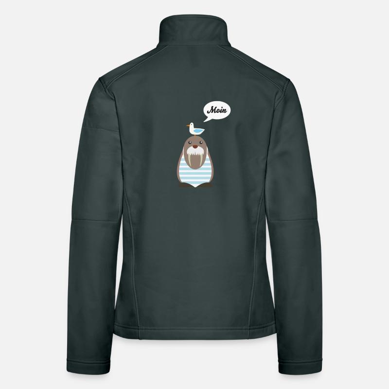 Moin, Seelöwe, Möwe Frauen Softshelljacke
