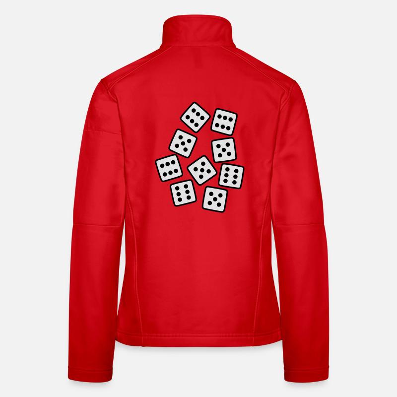 Dice - 50 ans d'anniversaire Veste en tissu softshell Femme