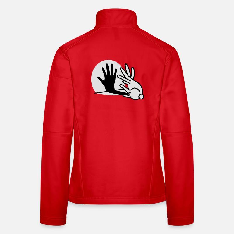 Chinese shadow hand rabbit Women's Softshell Jacket