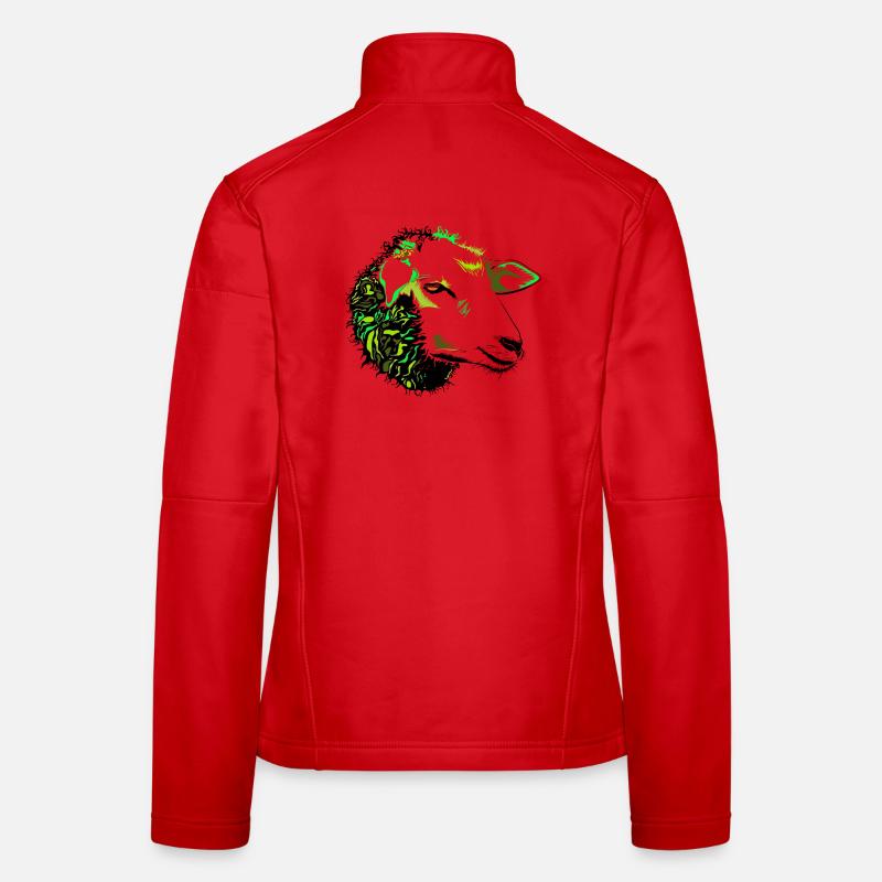 Sheep, lamb, shepherd, nature, environment, Women's Softshell Jacket