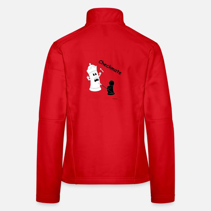 Checkmate / Schachmatt - Frauen Softshelljacke - Rot