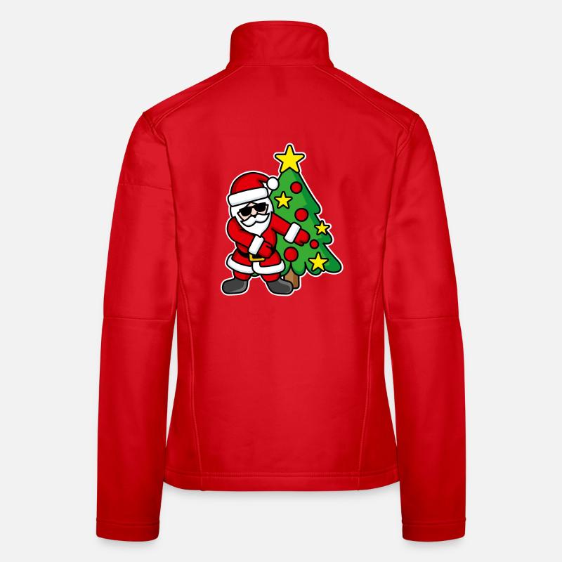 Sapin de Noël père Noël FLOSS DANCE FLOSSING Veste en tissu softshell Femme