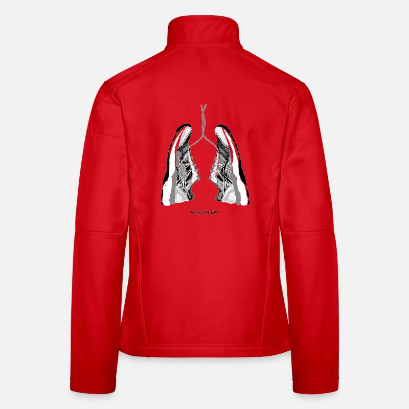 running shoes lover - Women's Softshell Jacket - red