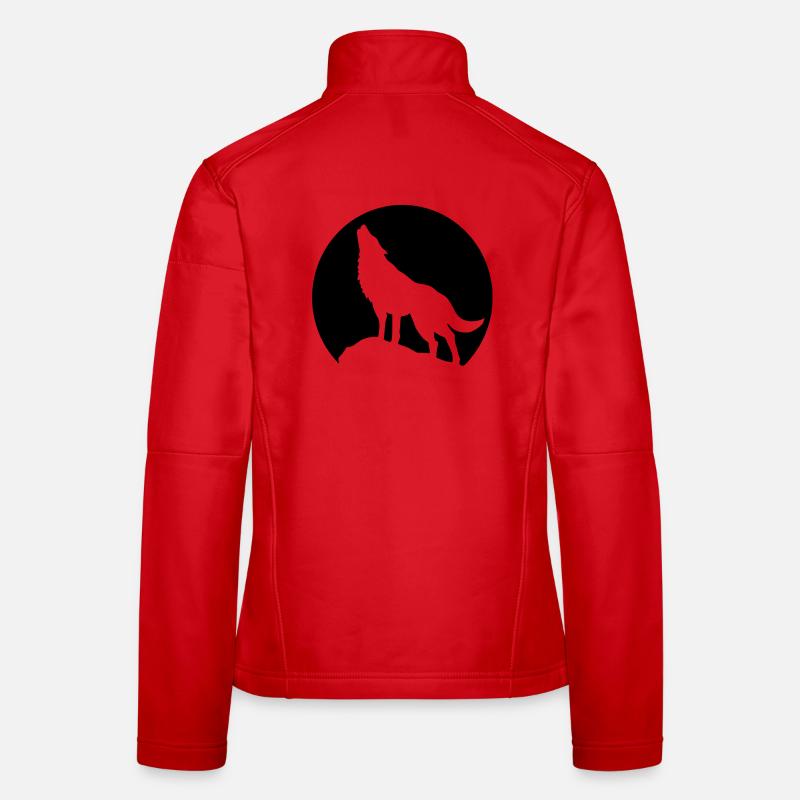 mond wolf Frauen Softshelljacke