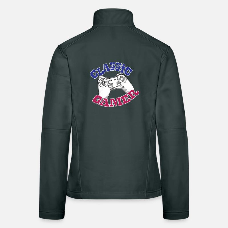 Game gambling game console gift Women's Softshell Jacket