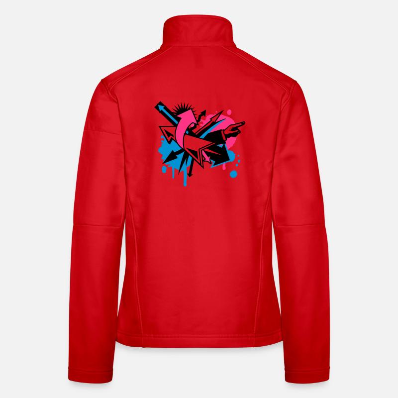 Arrows in different directions Women's Softshell Jacket