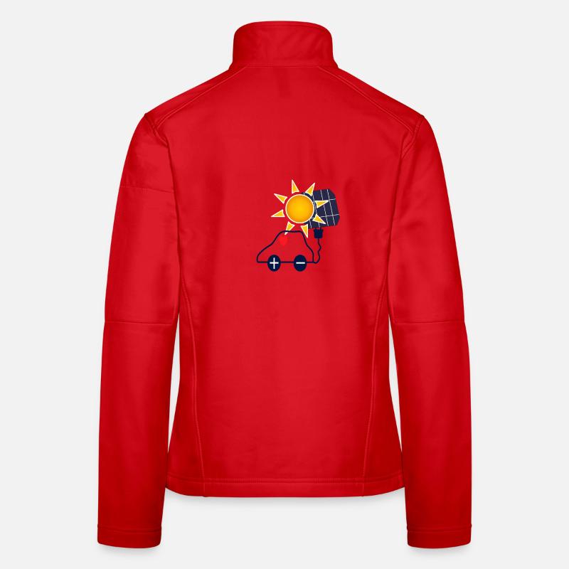 Solar Power Car with Solar Panel Women's Softshell Jacket