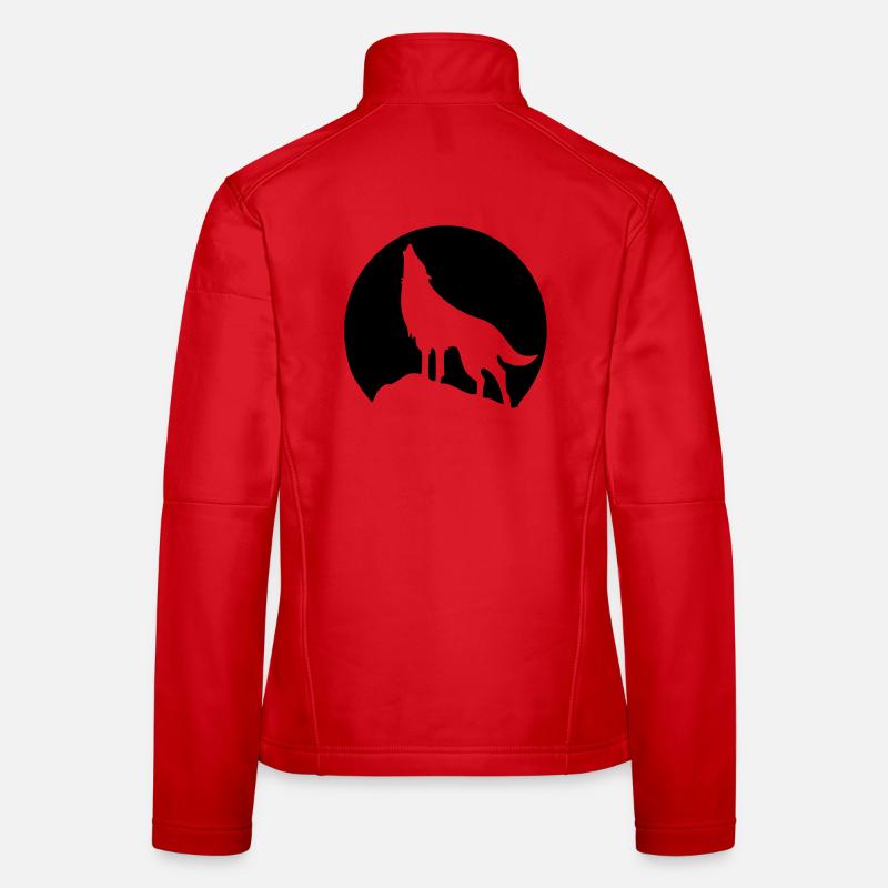 Wolf - Mond Frauen Softshelljacke