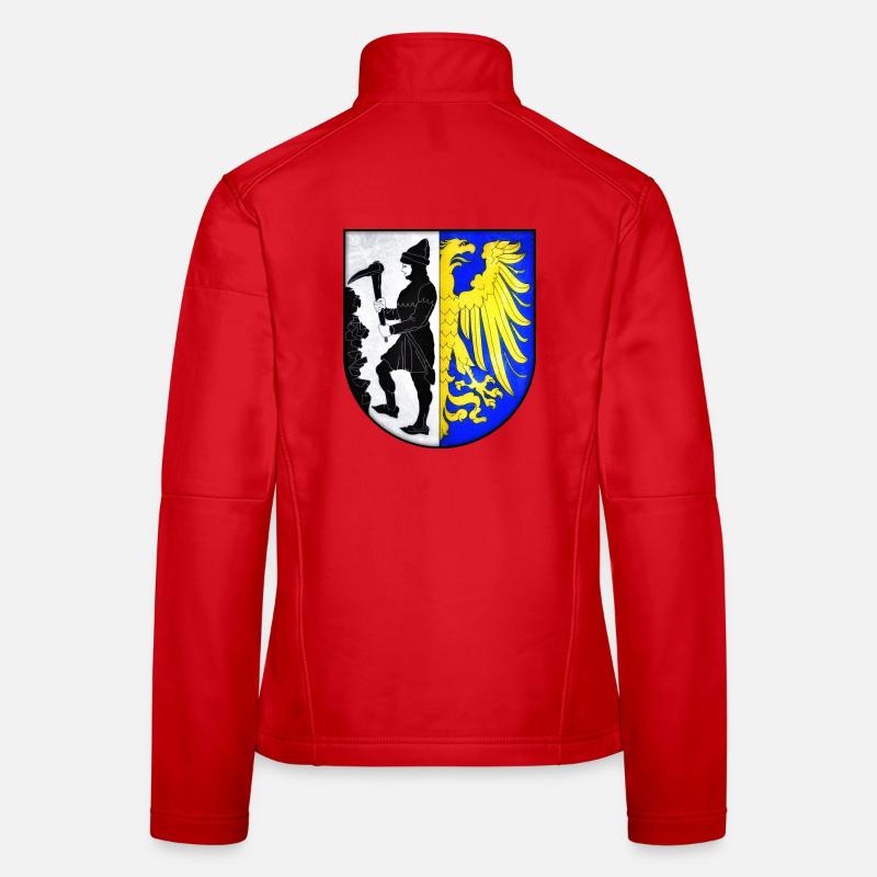 Bytom - Polen - Frauen Softshelljacke - Rot