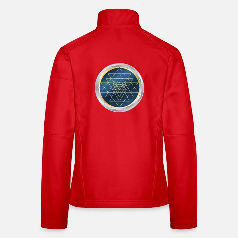 Sri Yantra, Sacred Geometry Women's Softshell Jacket