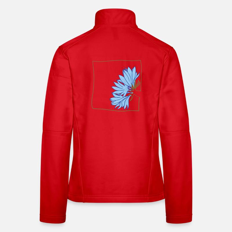 Cornflower minimalist Women's Softshell Jacket